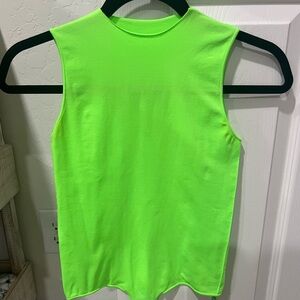 BRAND NEW Neon Green Sleeveless Women's SKIMS Bodysuit - Perfect for Summer!! 💚